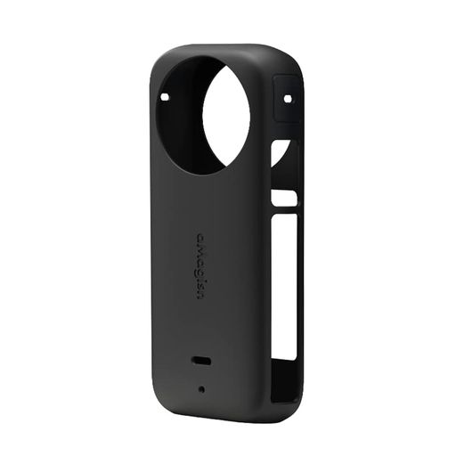 Palumma シリコーンケースカバー Insta360 X3アクションカメラ本体保護カバー パノラマカメラ保護ケース Insta360 X3アクションカメラ用 (ブラック)