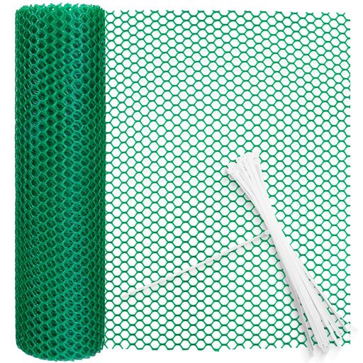 転落防止 ネット プラスチック メッシュ 多目的 防護ネット 0.8CM穴 ベランダ 階段 フェンス ネット 網 落下防止ネット 防鳥 網 防鳥ネット 猫 脱走防止 (0.8穴,40CMx5M,緑)