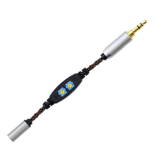 okcsc ADC8 変換ケーブル インピーダンスアダプタ 0-100Ω調整可能 イヤホンジャック 変換 3.5mm(オス)- 3.5mm(メス) 8芯 OFC 低域調整機能搭載 イヤホン・ヘッドホン、アンプ、オーディオプレーヤ…