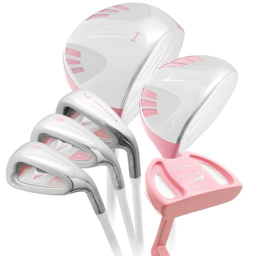 ワールドイーグル101レディースゴルフハーフセットクラブのみ右用ピンク