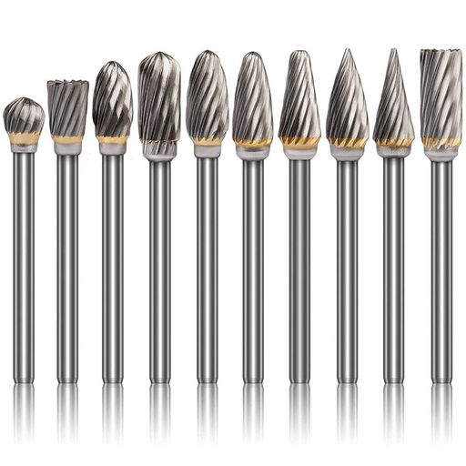 Wolfrideリュータービットタングステン鋼でゴリゴリ削れる超硬カッター金属加工用超硬ドリルビットロー..