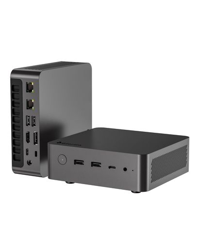 Glorlin ミニPC 【AMD Ryzen 7 8745HS】8 コア 16 スレッド 最大4.9GHz 16GB DDR5 1TB SSD 256GB+4TB SSD拡張可能 4画面4K出力 2.5G デュアル LAN Wi-Fi6