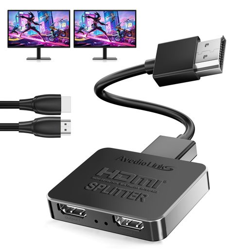 HDMI 分配器 1入力2出力 4Kx2K@60Hz【安定接続設計】2台同時出力 二股 スプリッタ...