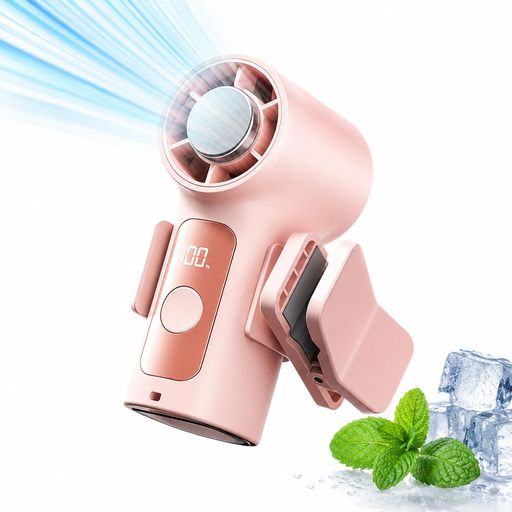 【冷却プレート付きハンディファン】冷却プレートで氷のような瞬間冷却!この携帯扇風機は5段階の送風機能に加え、半導体冷却プレートを肌に直接当てれば、まるで氷を押し当てたような瞬間冷感をすぐ実感します。さらに最大7.6m/sのパワフル送風で、顔や首まわりにこもった熱気を一気に吹き飛ばします。冷たさと涼しさを両立した新感覚のハンディファンは、より効率良く体を冷やすことができ、真夏の中で爽やかな感覚をお届けします! 【軽量&amp;強力な携帯扇風機】扇風機本体がわずか105g、コンパクト且つ軽量で、毎日の持ち運びはらくちんです。手のひらサイズ(51x38x93mm)で、長時間使用しても手が疲れにくく、ポケットやバッグに入れてもかさばりません。汗が噴き出るような暑い日でも、パワフルな風で涼感をお届けします。 【充電式&amp;LEDディスプレイ残量表示】アップグレードしたモーターを搭載するハンディ扇風機は消費電力を最大30%低減、3000mAhの大容量バッテリーと組み合わせることで、弱風量は最長10時間連続稼働。USB充電式で、約3時間でフル充電します。