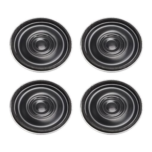 DMiotech 4本 0.5W 8 Ohm 27mm直径 DIY 磁気スピーカー 丸型 内部交換用ラウドスピ...