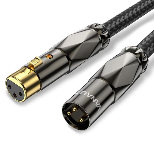 【 プロ品質のXLRマイクケーブル】VANAUX XLRマイクケーブルは、マイク、サウンドシステム、Hi-Fi機器、ミキサー、スピーカーシステムに最高品質のオーディオ信号を提供するように設計されています。 ライブスタジオ、レコーディングスタジオ、ホームDTMに最適です。 音楽愛好家の必需品です! 【 安定した伝送】バランスケーブルとデュアルチャンネルでオーディオを伝送します。24AWG OFC無酸素銅導体は、高解像度とクリアなサウンドだけでなく、しっかりとした保護を提供し、ハイファイサウンドとオーディオ性能を保証します。 【 高耐久性と柔軟性】XLR 3ピンケーブルの両端には、耐食性に優れた24K金メッキコネクタを採用し、最もクリアでスムーズな信号を提供します。 アウタージャケットにはソフトなコットンブレードを採用し、柔軟性と耐久性を確保し、巻き取りや保管が容易です。耐用年数は普通のPVC素材より3倍長いです。 シェルは耐久性の高いアルミニウム合金素材で、一体型の耐クラック設計とコネクタルートの強化処理により、高い耐久性を提供します。