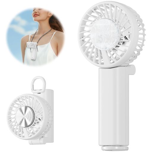 HandFan ハンディファン 冷却プレート 搭載【2025新登場・1秒瞬間冷却・静音15dB】手持ち扇風機 4500mh 大容量 3AY(手持ち/首掛け/卓上) 最大20時間動作 5段階風量 Type-C対応 小型 携帯扇風機 スト…