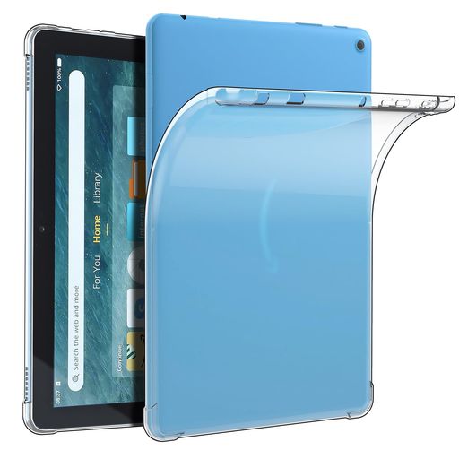 対応機種:2023年発売 Fire HD 10 10インチ 対応 専用クリアケース。ほかのモデルには対応しません、ご購入前にモデルをよくご確認いただきます。 本体の美しさを活かす:透明な素材を使用することで、平板の本体デザインや色をそのまま見せることができます。これにより、平板の個性を損なうことなく、保護するという「美しさと実用性の両立」が実現します。 ‌耐衝撃・耐久性に優れた:透明素材でも、耐衝撃性や耐久性に優れた構造が採用されています。日常の落下や軽い衝撃から、本体をしっかり守ります。 孔のカットが正確で:孔位は精密な加工技術でカットされています。そのため、後殻を装着しても、充電ケーブルの挿入がスムーズに行え、充電に支障がありません。 軽量・持ち運びのしやすさ‌:日常持ち運びや長時間使用時でも、手首や肩への負担が少なく、ストレスを感じることなく快適に使用できます。