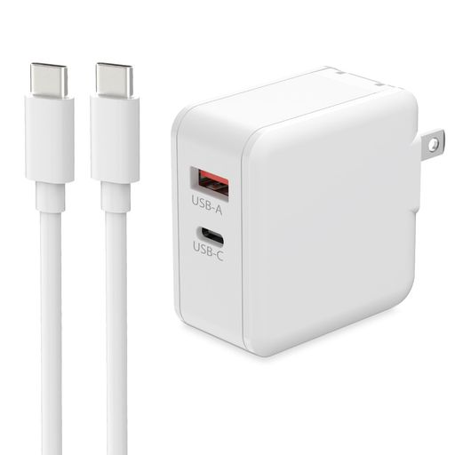 【GaN採用Mac向け 充電器】本製品は高性能な67W PD充電器と2メートルのType-C to Type-C充電ケーブルを組み合わせるMacbook用 充電器です。先端技術GaN+(窒化ガリウム)を採用することにより、67Wの高出力にもかかわらず、小型化設計を可能にします。余程小さいのサイズとわずかMacbook用 純正充電器の半分の重さにより、高性能と便利さを兼ね備えたアイテムで、Macに適合デバイスの充電において優れた選択肢となります。 【ノートパソコン 急速充電器・幅広い互換性】このMacbook Pro用 充電器はPD3.0及びPPSの充電規格に対応でき、自動検知でスマートに接続された機器に最適な出力を提供します。最大20V 3.35A 67Wまでも対応できるため、Macbook用だけではなく、65W 61W 45W等ほとんどのType-C ノートパソコンやスマホに急速充電できます。