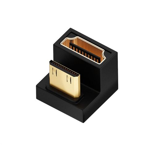 ミニhdmi to hdmi u字アダプタ mini H DMI変換 アダプター 180度角度 上向き U字型...