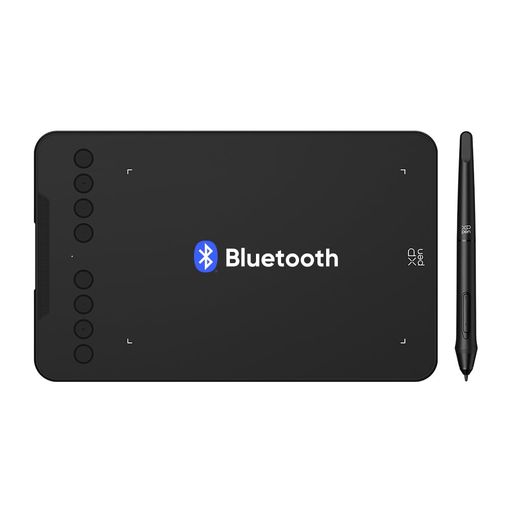 XPPen ペンタブ Deco mini7W V2 ワイヤレス対応 Bluetooth5.0 8192筆圧レベル 傾き検知60° 8個ショートカットキー USB-C接続 Android/Windows/macOS対応 コンパクト板タブ
