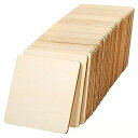 LOYELEY木製スライス50個セット10x10cm正方形装饰品木材チップ滑り止め断熱マット結婚式パーティーカード装飾誕生日DIY手...