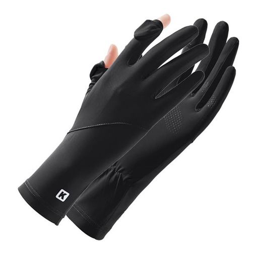 【UPF50+・UV カット手袋】紫外線でシミやシワなど光老化が発生するため、手の UV ケアは欠かせません。本品は UPF50+、紫外線遮断率 99% 以上の試験済み。手首延長設計で保護範囲が広く、簡単装着で手を日焼けからしっかり守ります。 【2本指出し・スマホ対応】親指と人差し指を露出させた仕様。手袋を外さずタッチ操作が可能で、文字入力やガーデニングといった細かい作業もスムーズに行えます。 【接触冷感・春夏秋最適】ひんやり冷感のアイスシルク生地。柔らかく通気性良好、シワになりにくく洗濯可能。汗や水分で気化冷却効果が働き、吸湿吸汗で夏でも蒸れず肌に優しいです。 【優れた設計・着け心地抜群】柔らか雲感素材が程よくフィットし締め付け感なし。指と手のひらにシリコン滑り止め付きで、運転やサイクリング時ハンドルをしっかり掴めます。手のラインを美しく見せる女性らしいデザインです。 【多シーン活用・薄型軽量】薄く軽量で携帯しやすく汎用性抜群。ドライブ・自転車・通勤・登山・釣りの紫外線対策、就寝時保湿、手荒れ・手汗対策にも対応。春夏秋、特に真夏におすすめの UV 手袋です。