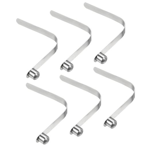 PATIKILカヤックパドルスナップ8x8mmテントポールクリップ6個セットスチールV字型シングルピンプッシュボタンスプリングクリップキャンプオーニング用チュー...