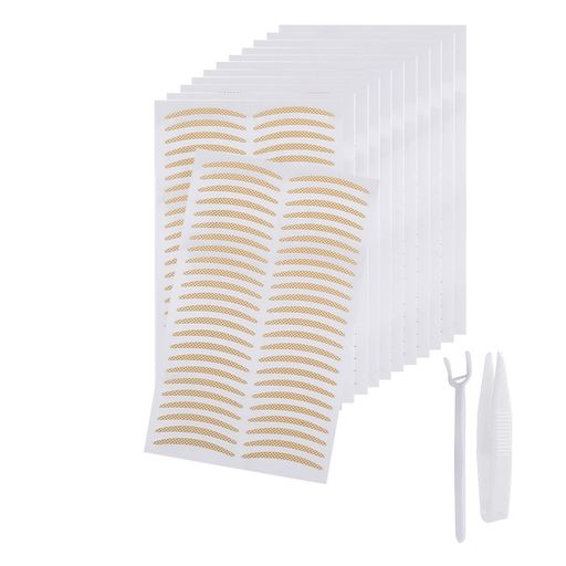 まぶたテープメッシュ576枚Yesmart片面強力二重テープ二重極細肌色ふたえテープ二重テープ目立たないメッシュテープ3typeYes100(【半月細め】)(4)