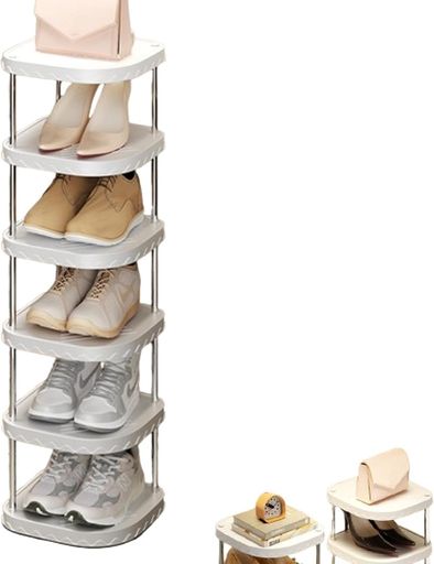 シューズラックスリム靴箱省スペース下駄箱おしゃれ靴収納狭い玄関靴棚薄型玄関収納簡易シューズボックス縦長靴置き北欧鞋架丈夫【大容量】【組み立て簡単】【耐久性】【組み立て家…