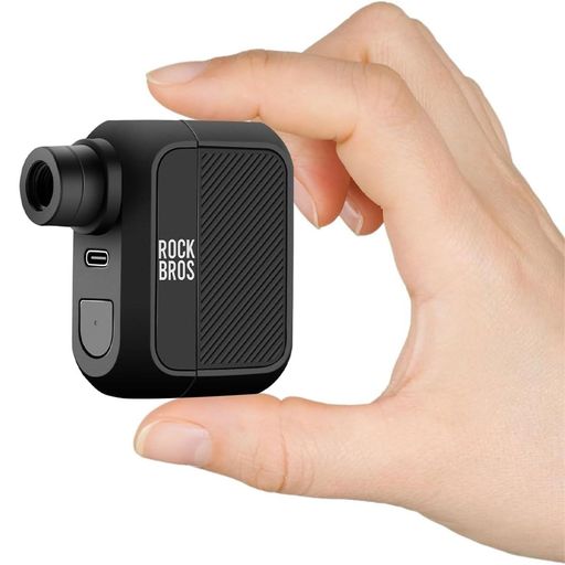 ROCKBROS自転車空気入れ電動携帯電動空気入れ電動ポンプ携帯ポンプ小型軽量コンパクトMAX100PSI300mAhType-C充電式仏式米式バルブ対応93gロードバイククロスバイク日本語説明書付き操作簡単(4)