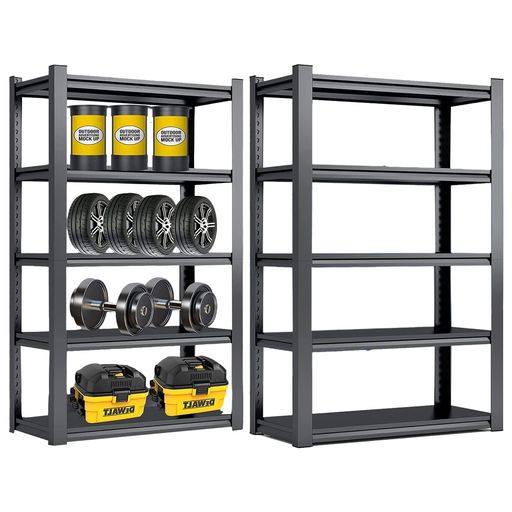 PTUWODSスチールラック本体高耐荷重収納棚メタルラック組立簡単高さ調整可能自由に組み合わせ収納ラッ..