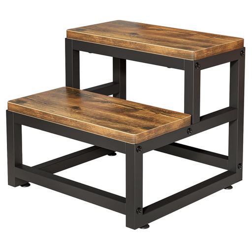 PASRLD踏み台脚立2段ステップ台足置き台ペットスロープステップスツール玄関台スツール台滑り止め金属..