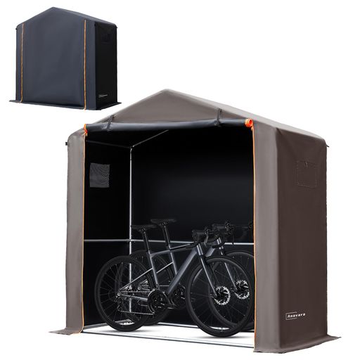 Anovara(アノヴァラ)サイクルハウスバイクガレージサイクルポート1台用〜2台用自転車置き場屋外サイクルガレージバイクガレージガレージテント自転車テント屋根車庫自転車小屋バイクテ…(4)