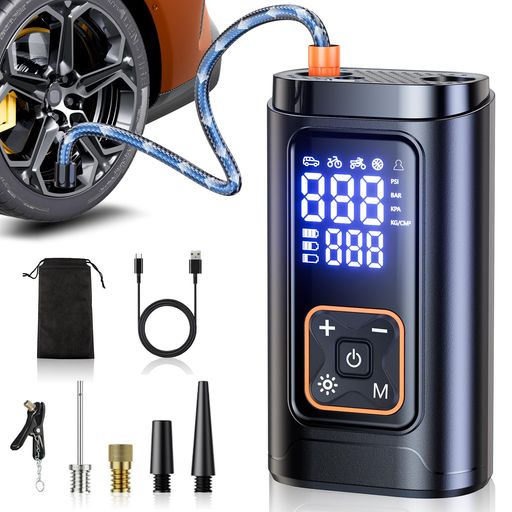 Philoent自転車空気入れ電動空気入れ【新モデル超小型10倍速高速充填】7200mAhエアポンプ自動停止空気..