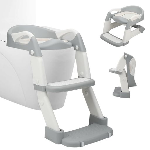 Ceritica子供用補助便座折りたたみステップ内蔵トイレトレーニングキッズ用2-5歳推奨折りたたみ可能ト..