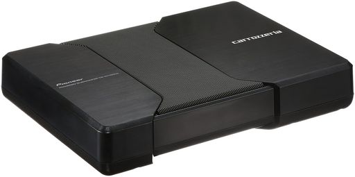 車載オーディオシステム 外形寸法:340mm(W)x60mm(H)x250mm(D) 質量:4.5kg MAX出力:150W/再生周波数帯域:20Hz~200Hz 出力音圧:98dB/ローパスフィルター:50Hz~125Hz(-12dB/oct.) 不要振動を相殺する両面駆動方式のHVTユニットを活用し、明確な定位を実現する豊かな低音 薄型、小型設計により、コンパクトカーをはじめとする様々な車種のシート下などへの設置が可能 エントリーモデルとは違う、ワンクラス上の高品位デザイン 付属品:金具x2、ネジ(M5x10mm)x2、ネジ(φ5x18mm)x2、スピーカーコード(5m)、電源コード(5m)、リモコン(6m)、面ファスナー、コードクランパー、ネジ(M3x8mm)x2、取扱説明書、保証書