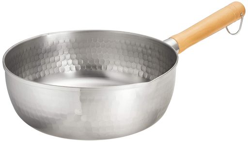 遠藤商事TKG片手鍋雪平鍋24cm内径x深さ(mm)240x90板厚(mm)0.8質量(kg)0.74容量(L)3.7木製ハンドルで持ちやすい錆に強いステンレス製で衛生的業務用AYK49024