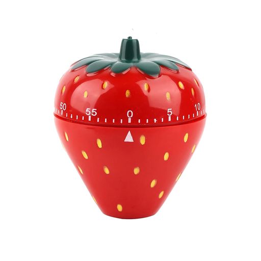 Nricrlusキッチンタイマー60分計料理用タイマーいちご型電池不要メカニカルタイマータイムタイマー時間..