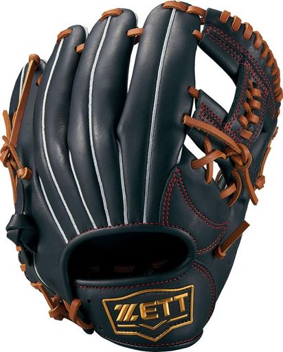 ゼット(ZETT)少年野球軟式グラブ(グローブ)ソフトステアオールラウンド用左投げ用ブラック/オークブラ..