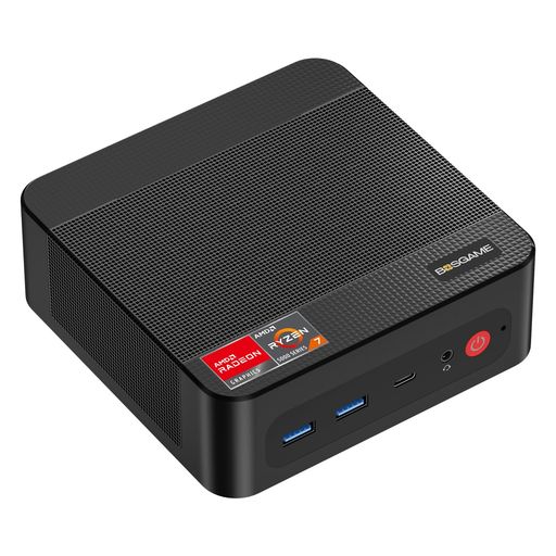 BOSGAME ミニPC P4 Plus Ryzen 7 7730U 16GB DDR4 1TB SSD Windows 11 Pro搭載|USB-C(10Gbps/PD/4K60Hz)/ Wi-Fi 6E / BT5.2 / 4K 3画面同時出力 /