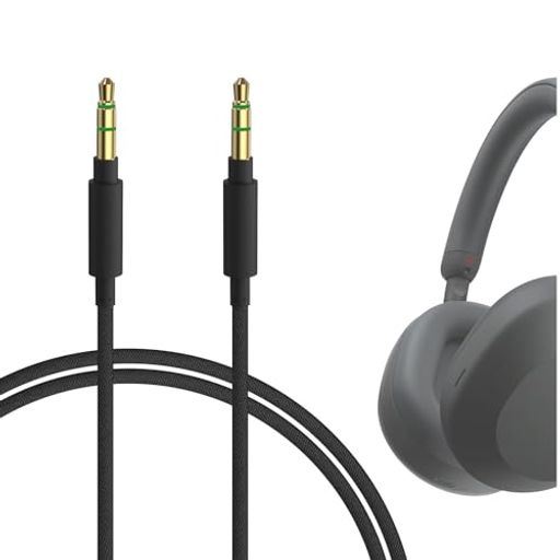 Geekria ケーブル ナイロン編組 互換性 オーディオコード ソニー Sony WH-1000XM6 ULT WEAR WH-XB920N WH-XB910N WH-1000XM5 WH-1000XM4 INZONE H5ヘッドホンケーブル、