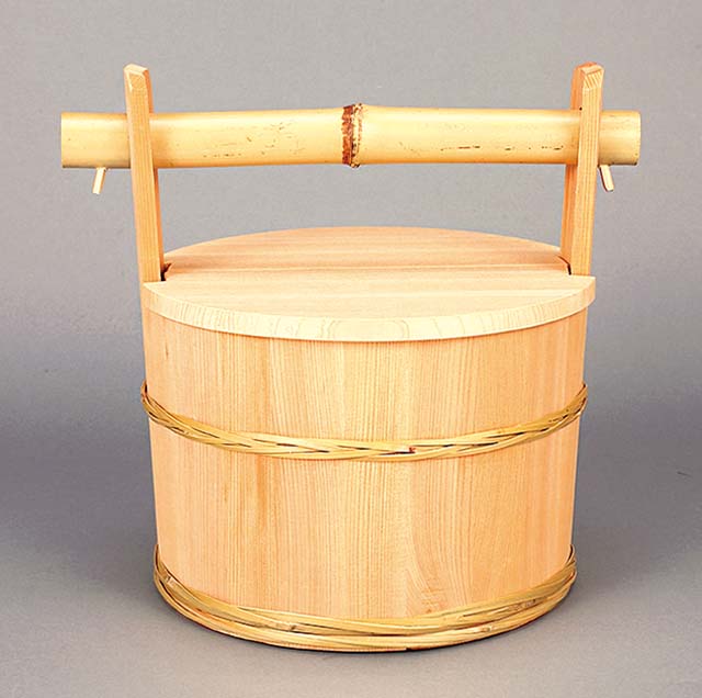 木曽椹製　水張桶