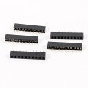 uxcell ピン・ヘッダ 単列 ストレート メスヘッダ 10ピンコネクター 5pcs 2mmピッチ(2)