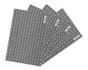 wellhouse ランチョンマット 綿 麻 大きい 60x40cm 布 食卓マット 4枚セット