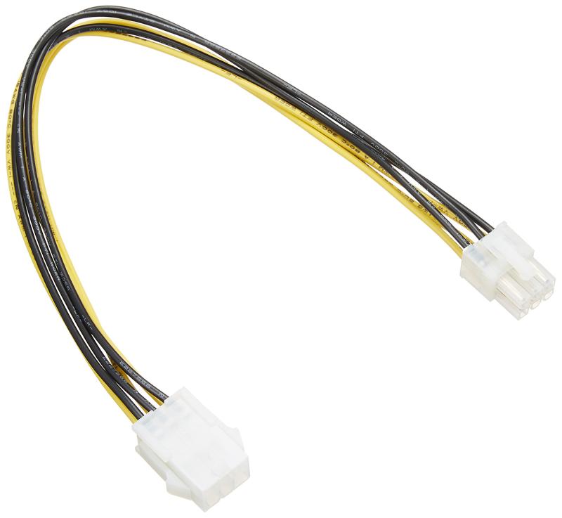 変換名人 PCI-E(6ピン)電源延長ケーブル (オス - メス) 30cm PCIE6P/CA30