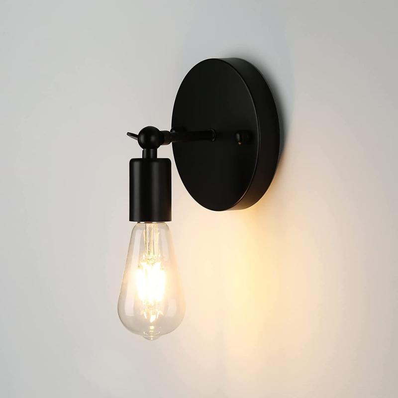 Lightess ブラケットライト レトロ ウォールライト 工業 北欧風 角度調整可能 壁掛け照明 玄関ライト 居間 アンティーク 照明器具 ダイニング リビング 居間 カフェ 寝室インテリア 口金E26 (電