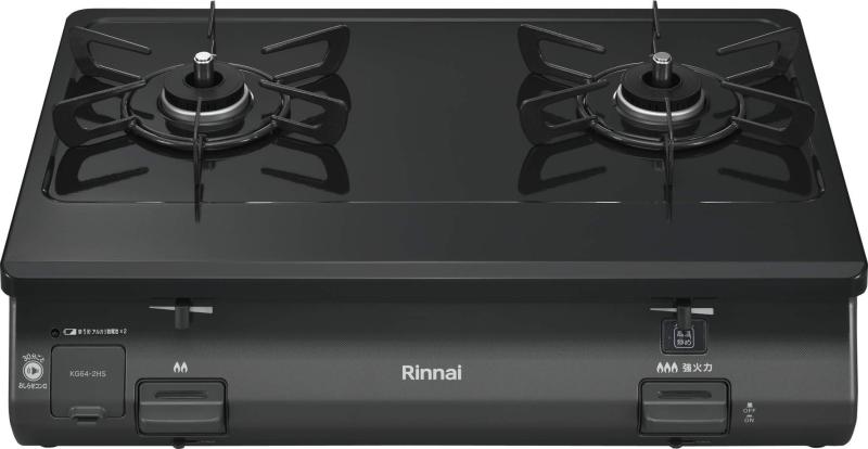 ガステーブル グリルなし 約59cm幅 清掃性を追求したトッププレート 右強火力/都市ガス用 KG64-2HSR/13A