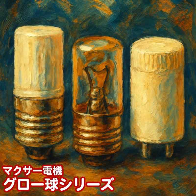 マクサー電機 グロー球 E形 FG-1E 2個パック×2個 10~30W 用 口金 E17 (ネジ式)