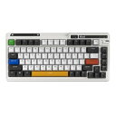 KZZI K75 PRO RGB 75% ワイヤレス ガスケット メカニカル キーボード、トリプル モード BT 5.0/2.4G/USB-C TKL 82 キー ホットスワップ可能ゲーミングキーボード、ノブおよび電源ディスプレイ付き、カ(2)