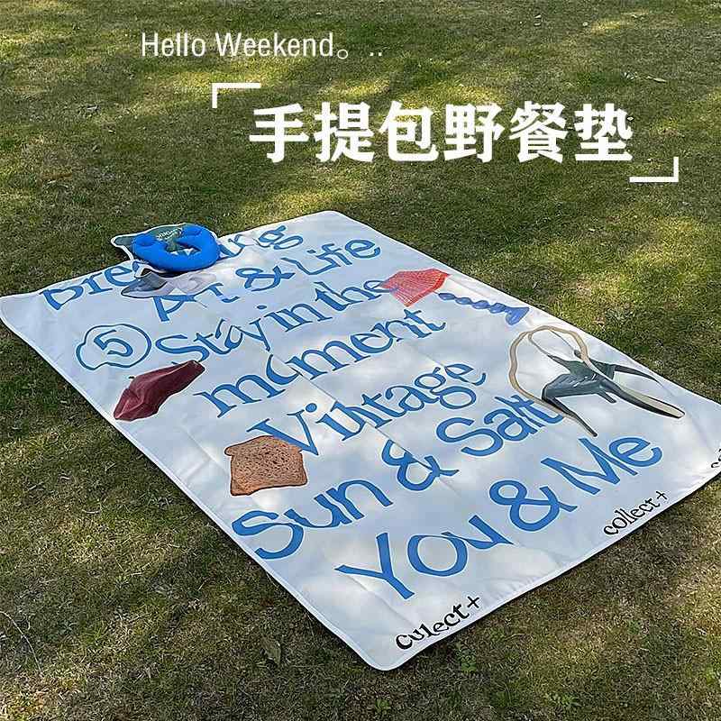 ピクニック キャンプ マット ハンドバッグ ピクニック マット 防 湿 厚手 春の 外出 アウトドア 芝生 ..