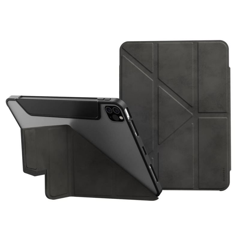 【MagEasy】 iPad Air 第5世代 Air4 / iPad Pro 11 2022 2021 対応 ケース 手帳型 オートスリープ 対応 背面 クリア フリップ 取り外し / Apple Pencil2 充電 可能 スリム 保護 カバー 透明(2)