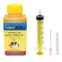 superInk ユニバーサルインク (染料) 詰め替え 互換インク (インクジェットプリンターすべてのブランド用) + 手袋 + 10ml注入器 + 針 + キャップ