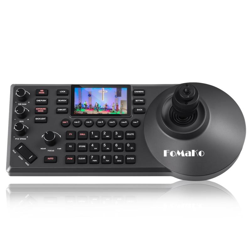 FoMaKo PTZ ȥ顼 PoEб 3LCD꡼դ 饤ۿ IP Visca PELCO D/P RS2...
