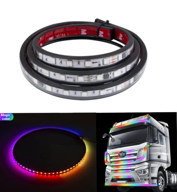 スーパーブライト 24V LED テープライト 車 流れる LEDテープ RGB シーケンシャルトラック 大型車 トレ..
