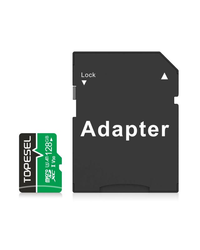 TOPESEL まいくろsdカード 書込最大90MB/s microSDカード SDアダプター付UHS-I U3, A1, V30 SDXC マイクロSDカード Nintendo Switch 動作確認済 ドローン、スマートフォン、デジカメ、PC対応