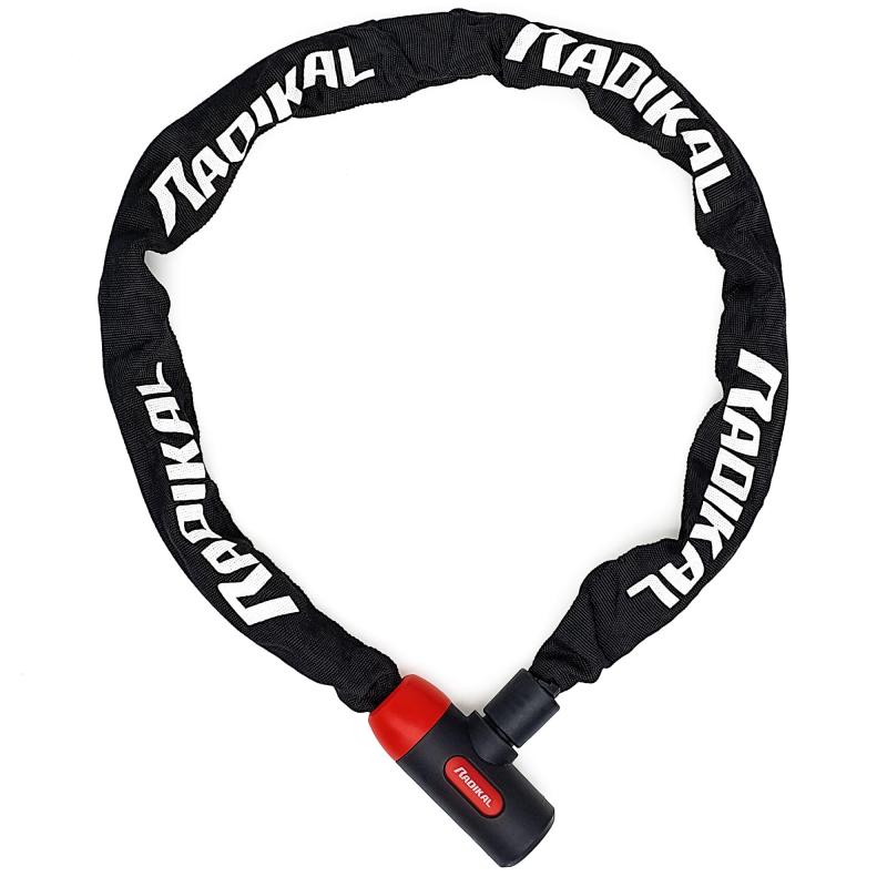 RADIKAL RKX170 安全チェーン オートバイ スクーター バイク ロック スクーター スチール 8mm バイク ブロック ロック ロング ロック 120cm 多目的 ガレージ アンカー