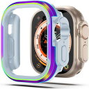 NINKIコンパチブル Apple Watch Ultra2/Ultra 用 ケース 49mm 耐衝撃性 アルミ×TPU 二重構え 衝撃 吸収 装着簡単 快適 頑丈 アップルウォッチ ウルトラ2/ウルトラ カバー(2)
