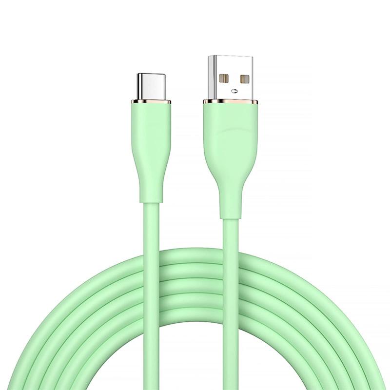 USB Type C ケーブル SLEIJAOOE 柔らかいシリコン制 【PD/QC対応 66W急速充電】 絡まない 断線防止 USB タイプC(Type-C)ケーブル スマートフォン・タブレット・ゲーム機等Type-C 機器対応