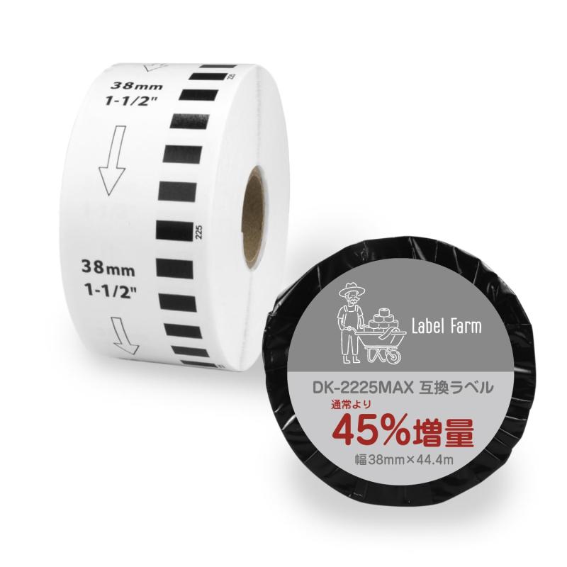 【Label Farm 】ブラザー互換性 45%増量 DK-2225 長尺紙テープ DKテープ 文具用品 オフィス用品 感熱紙..